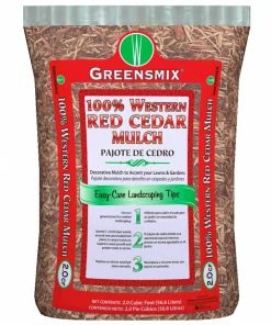 Greensmix 2-cu ft Red Cedar Mulch