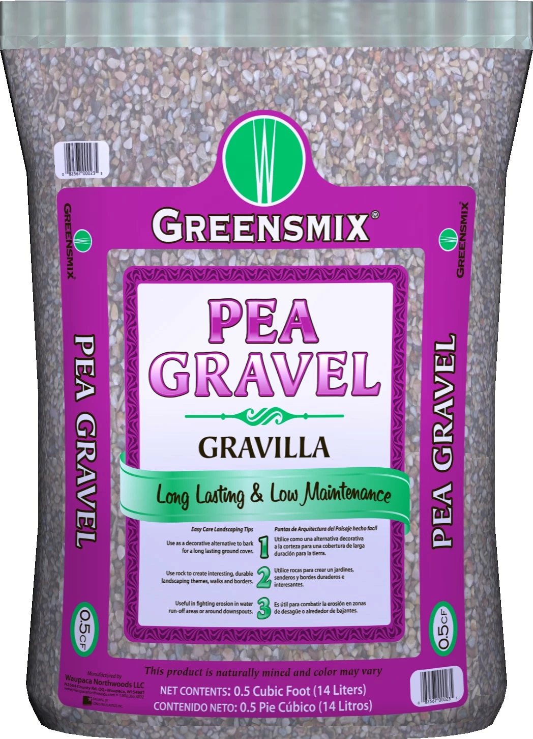 Greensmix Landscaping Rock 0.5-cu ft Brown Pea Gravel 1 Greensmix Landscaping Rock 0.5-cu ft Brown Pea Gravel