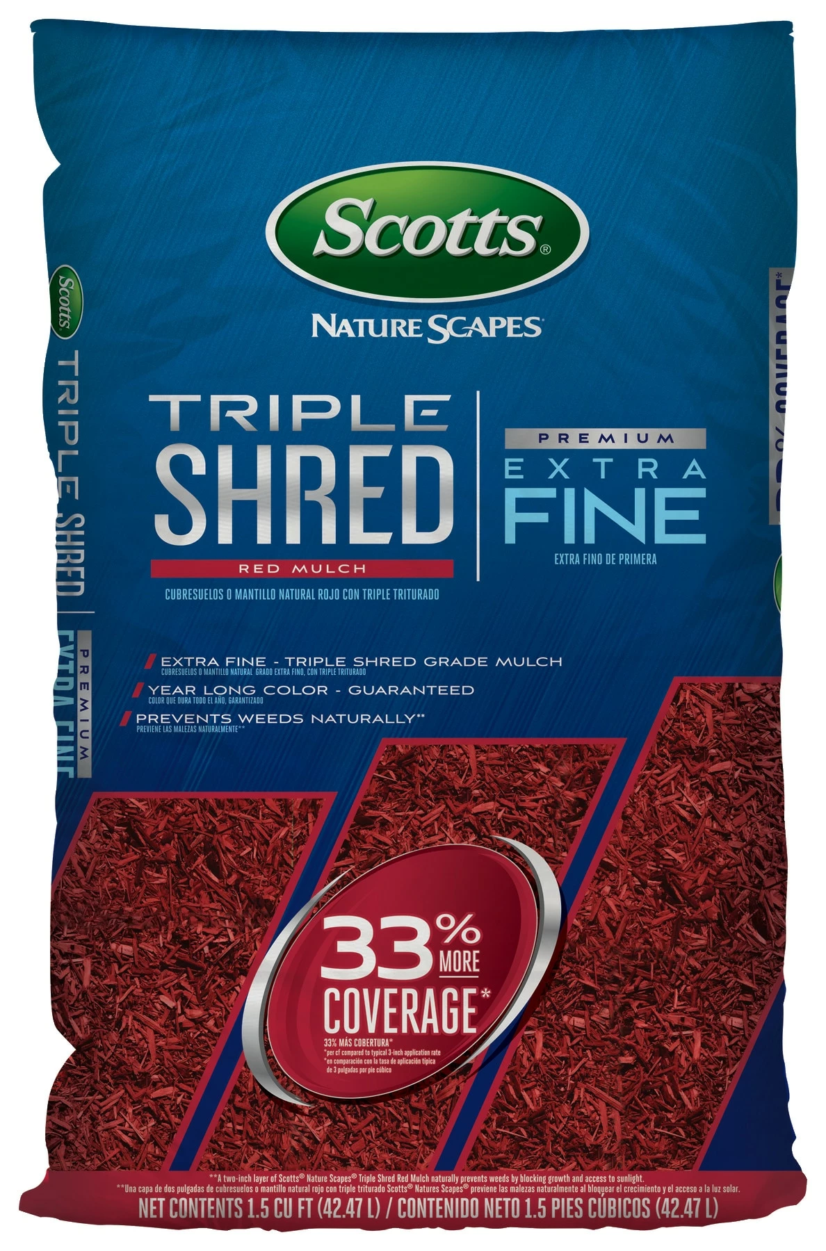Scotts Nature Scapes Triple Shred 1.5-cu ft Red Mulch 1 Scotts Nature Scapes Triple Shred 1.5-cu ft Red Mulch