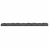 Multy Home Castle Stone Garden Border 4-ft Grey Rubber Landscape Edging Section