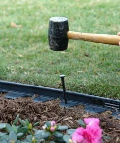 EasyFlex 144-Pack 8-in Black Plastic Edging Stake -Landscaping Online Outlet 11270369