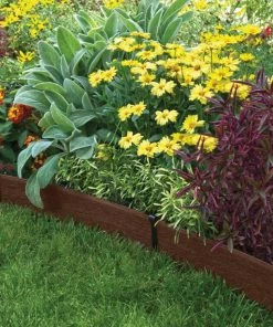 Suncast No-Dig 20 ft. Resin Edging 20-ft Brown Plastic Landscape Edging Roll -Landscaping Online Outlet 11637361