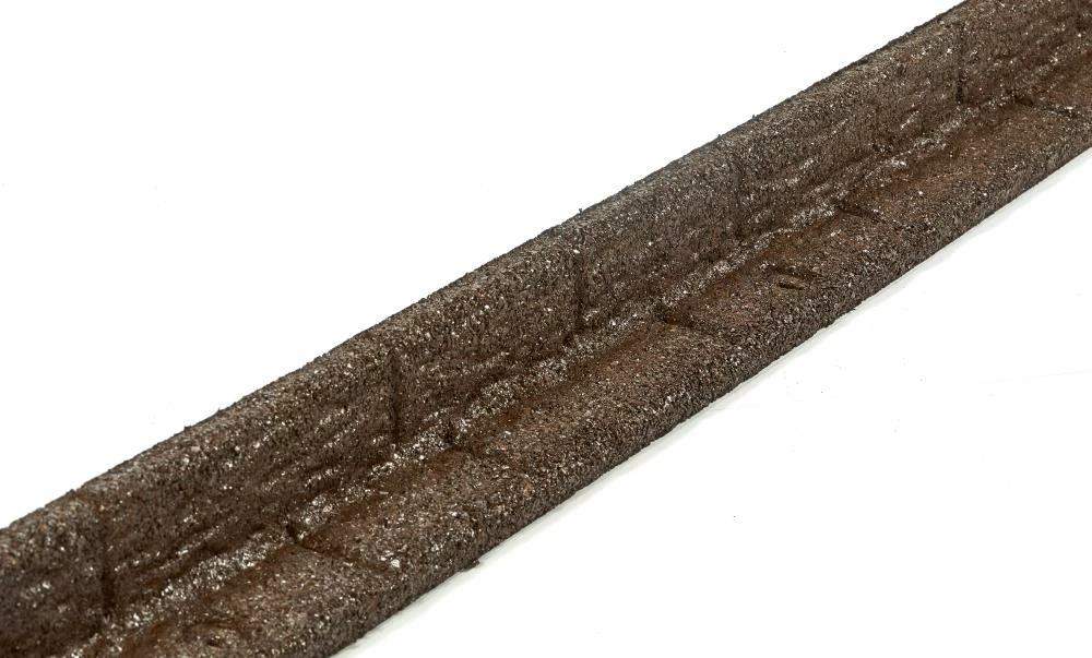 Rubberific 4-ft Brown Rubber Landscape Edging Section 2 Rubberific 4-ft Brown Rubber Landscape Edging Section - Image 2