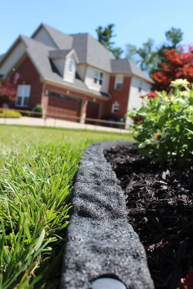 Rubberific 4-ft Gray Rubber Landscape Edging Section 8 Rubberific 4-ft Gray Rubber Landscape Edging Section - Image 8