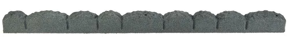 Rubberific 4-ft Gray Rubber Landscape Edging Section 1 Rubberific 4-ft Gray Rubber Landscape Edging Section