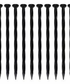 EasyFlex 10-Pack 8-in Black Plastic Edging Stake
