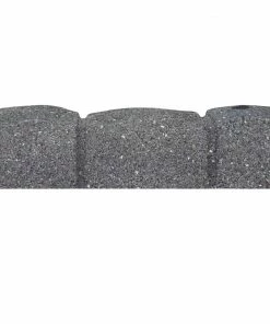 Multy Home Castle Stone Garden Border 4-ft Grey Rubber Landscape Edging Section -Landscaping Online Outlet 14553343