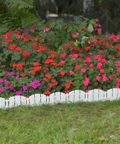 EasyFlex 8-Pack 10-ft White Plastic Landscape Edging Bundle -Landscaping Online Outlet 40457083