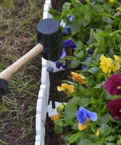 EasyFlex 8-Pack 10-ft White Plastic Landscape Edging Bundle -Landscaping Online Outlet 40457084