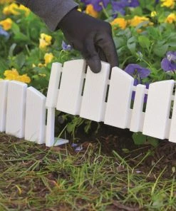 EasyFlex 8-Pack 10-ft White Plastic Landscape Edging Bundle -Landscaping Online Outlet 40457091
