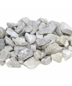 Beach Pebble Company Landscaping Rock Decorative stone chip 30-lb White Decorative Rock